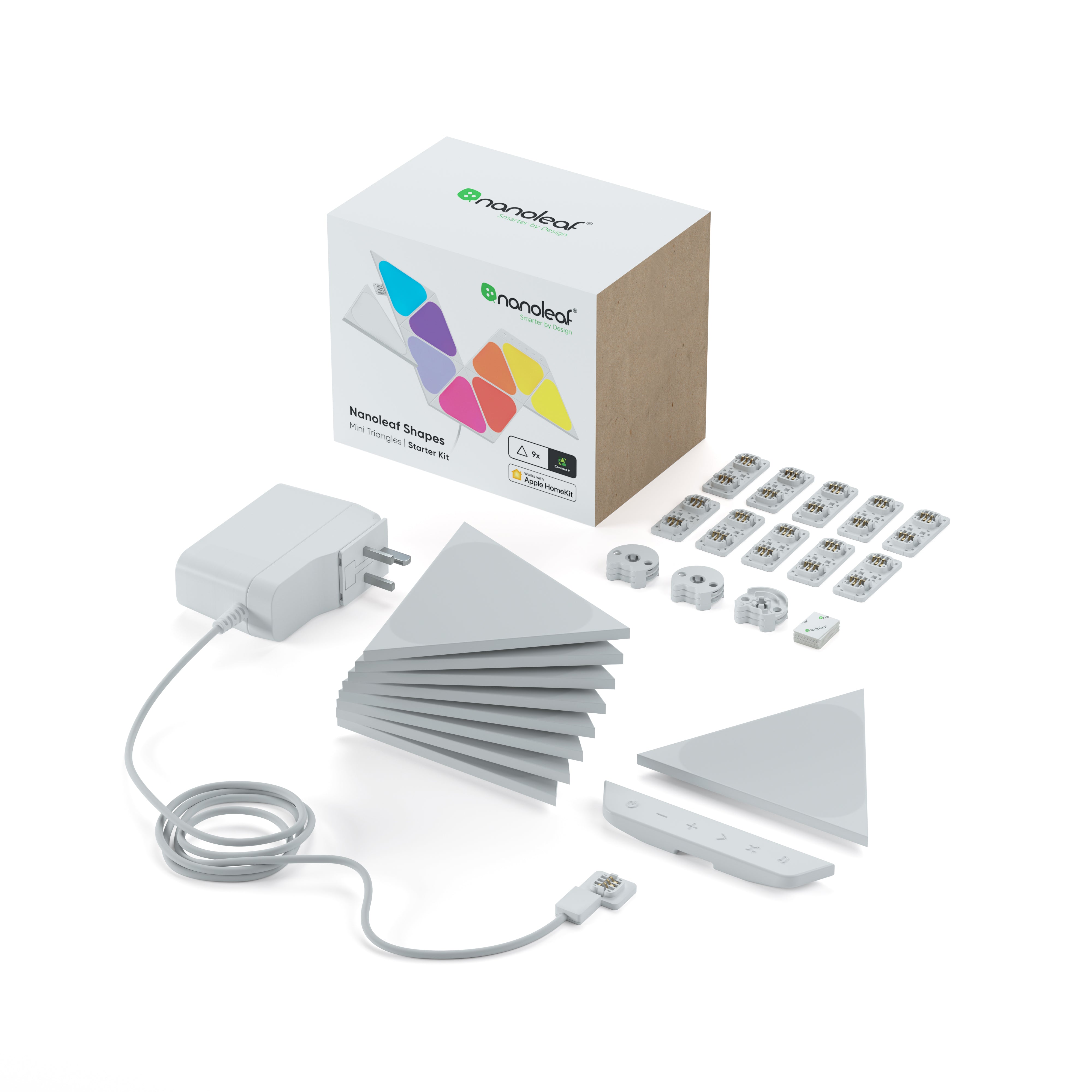 Nanoleaf Shapes Mini Triangles 迷你三角形智能燈板入門套裝 (9塊)