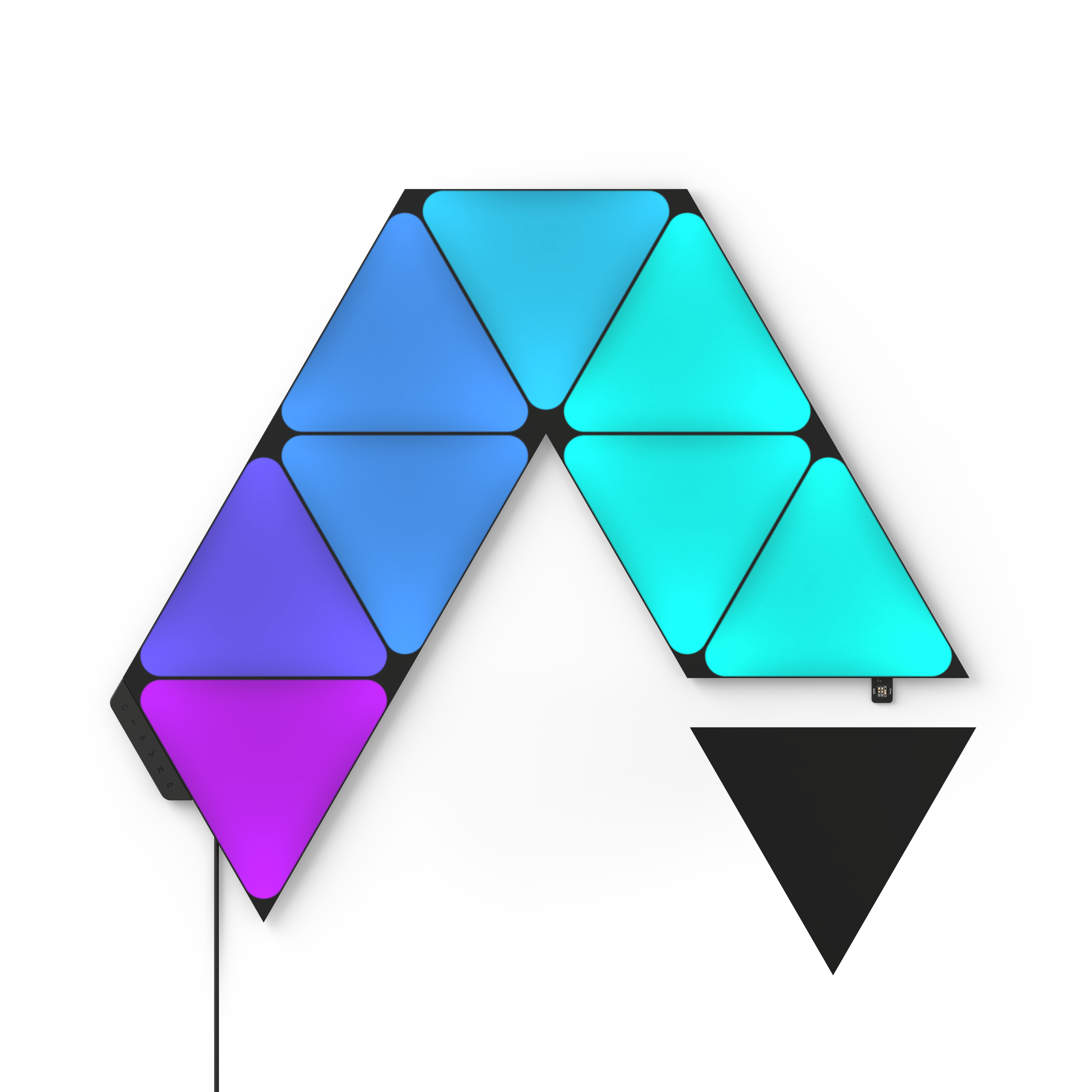 Nanoleaf Ultra Black Triangles 型格黑色三角形智能燈板入門套裝 (9塊)